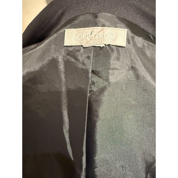 NWOT Nordstrom Lined Navy Single Breasted Long Blazer  Size 16 - Picture 4 of 4